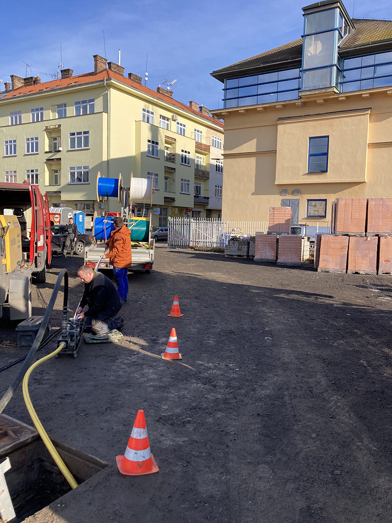 Zafukování trubičkového systému